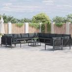 vidaXL Tuin Sofa Set 14 pcs Antraciet Staal, Tuin en Terras, Tuinsets en Loungesets, Verzenden, Nieuw