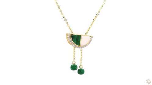 Halsketting - 18 karaat Geel goud - 2.63ct. tw. Diamant, Sieraden, Tassen en Uiterlijk, Kettingen