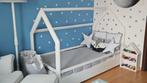 Houten kinderbed - wit - 160x80 cm - met barrière, Kinderen en Baby's, Ophalen of Verzenden, Nieuw