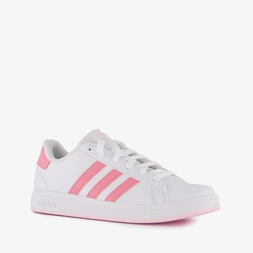 Adidas Grand Court 2.0 meisjes sneakers wit roze maat 39 1/3, Kleding | Dames, Schoenen, Nieuw, Verzenden