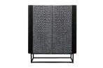 Handgemaakt dressoir CROCO 120cm grijs zwart massief, Huis en Inrichting, Kasten | Dressoirs, Ophalen of Verzenden, Nieuw