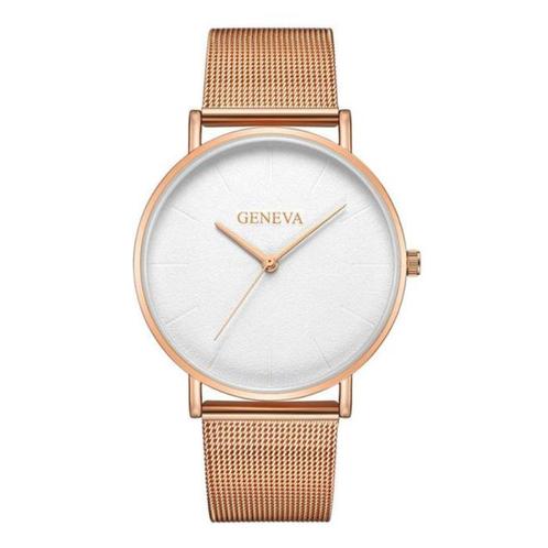Luxe Dames Horloge - Anoloog Uurwerk Mesh Bandje voor, Sieraden, Tassen en Uiterlijk, Smartwatches, Nieuw, Verzenden