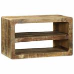 vidaXL TV-meubel met plank Bruin 60 x 32 x 36 cm Massief, Huis en Inrichting, Woonaccessoires | Cd- en Dvd-rekken, Verzenden, Nieuw