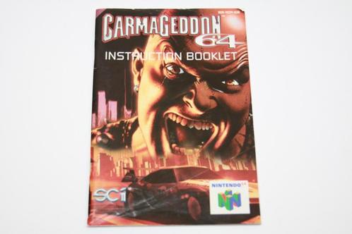 CarmaGeddon 64 (Manual) (Nintendo 64 Handleidingen), Spelcomputers en Games, Games | Nintendo 64, Gebruikt, Ophalen of Verzenden