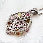 Zonder Minimumprijs - Halsketting Zilver - 2.40ct. tw., Sieraden, Tassen en Uiterlijk, Kettingen, Nieuw