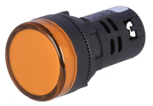 Controlelampje - LED indicator - 230V - 22mm - Geel, Doe-het-zelf en Verbouw, Overige Doe-het-zelf en Verbouw, Nieuw, Ophalen of Verzenden