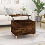 vidaXL Salontafel 60x44,5x45 cm bewerkt hout gerookt, Huis en Inrichting, Tafels | Salontafels, Minder dan 50 cm, 50 tot 100 cm