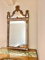 Weelderige kasteelspiegel met ornamenten 125x65cm, Antiek en Kunst, Ophalen of Verzenden