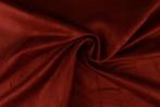 30 meter suedine stof - Donkerrood - 150cm breed, 200 cm of meer, Nieuw, Polyester, Ophalen of Verzenden
