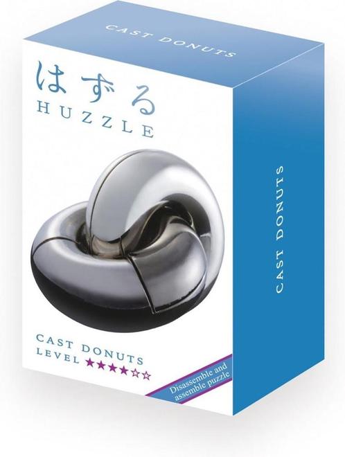 Huzzle Cast Puzzle - Donuts (level 4) | Huzzle - Puzzels, Hobby en Vrije tijd, Denksport en Puzzels, Nieuw, Verzenden