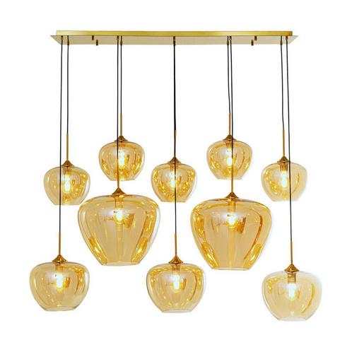 *WOONWINKEL* Kare Design Sphere Amber Grote Design Hanglamp, Huis en Inrichting, Lampen | Hanglampen, Nieuw, Verzenden