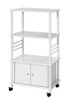 Witte Keukentrolley met Planken op Wielen – 114 cm Hoog, Huis en Inrichting, Verzenden, Nieuw