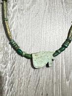 Oude Egypte, Nieuwe rijk Faience Ketting met amuletten van