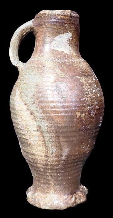 Post-middeleeuws Steengoed Grote gave kruik Langerwehe met, Antiek en Kunst, Antiek | Overige Antiek