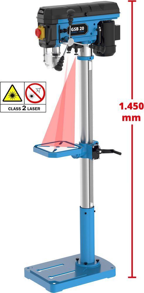 Kolomboormachine staand Güde GSB 20 LASER/500W, Doe-het-zelf en Verbouw, Overige Doe-het-zelf en Verbouw, Nieuw, Verzenden