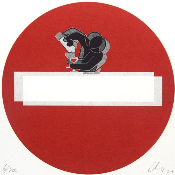 Clet Abraham (1966) - Open Bar, Antiek en Kunst, Kunst | Designobjecten