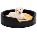 vidaXL Hondenmand 99x89x21 cm pluche en kunstleer zwart en, Dieren en Toebehoren, Honden-accessoires, Nieuw, Verzenden