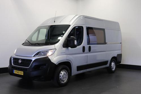 Fiat Ducato 2.3 MultiJet 130PK L2H2 Automaat EURO 6, Auto's, Bestelauto's, Dealer onderhouden, Lease, Zwart, Automaat, Overige kleuren
