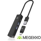 ICY BOX IB-HUB1439-LAN Bedraad USB 3.2 Gen 1 (3.1 Gen 1), Computers en Software, Windows Laptops, Verzenden, Nieuw, ICY BOX