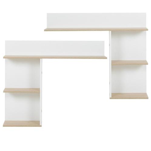 MATIS - Hoofdbord bed - set van 2 - 104x18x86 cm - wit eiken, Antiek en Kunst, Kunst | Schilderijen | Modern, Ophalen of Verzenden
