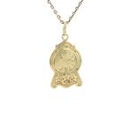 Gouden vintage klok hanger 14 krt, Ophalen of Verzenden, Nieuw