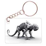 Sleutelhanger 6x4cm - Kameleon Mechanisch Steampunk NIEUW, Verzamelen, Sleutelhangers, Ophalen of Verzenden, Nieuw