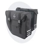 Voltano Dubbele Fietstas Urban Flow XL Afgeschuind - Zwart, Verzenden, Nieuw