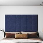 vidaXL Wandpanelen 12 st 1,08 m² 30x30 cm stof blauw, Verzenden, Nieuw