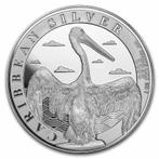Barbados Caribbean Pelican - 1 oz 2022 (10.000 oplage), Postzegels en Munten, Munten | Amerika, Zilver, Losse munt, Verzenden
