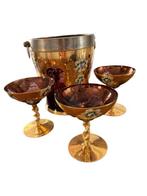 Champagne koeler (4) - Elegante champagne set bestaande uit, Antiek en Kunst