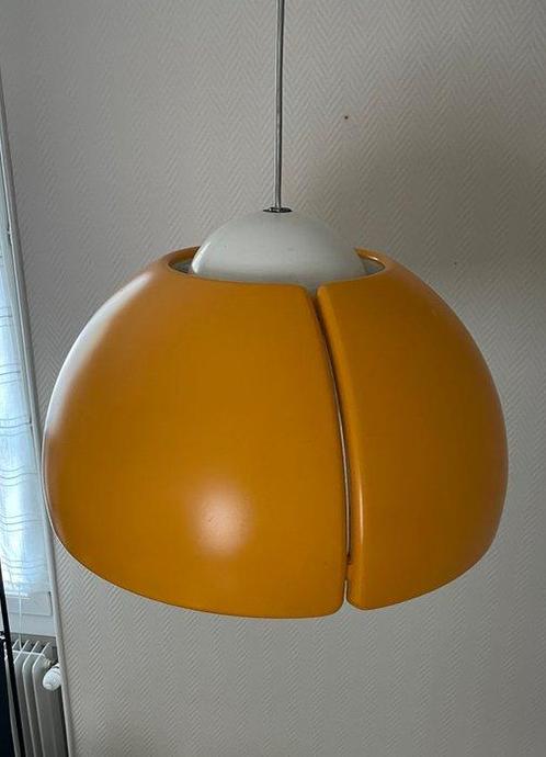 Plafondlamp - Space Age glasvezel hanglamp - Glasvezel en, Antiek en Kunst, Antiek | Lampen