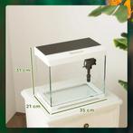 TRUUSK Aquarium 17L - LED-verlichting - Filtersysteem - Wate, Dieren en Toebehoren, Knaagdieren en Konijnen | Hokken en Kooien