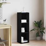 vidaXL Boekenkast Zwart Eiken 36x30x114 cm Bewerkt Hout, Huis en Inrichting, Kasten | Boekenkasten, Verzenden, Nieuw, Overige houtsoorten