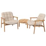 Finn Samos lazy loungeset 3 delig teak terre 4 Seasons, Ophalen of Verzenden, Nieuw, Teakhout
