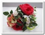 Mini boeketje roos hortensia fuchsiarrood zijde r, Nieuw, Ophalen of Verzenden