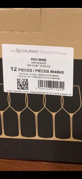 Riedel - Wijnglas (12) - Restaurant Degustazione Rode Wijn beschikbaar voor biedingen