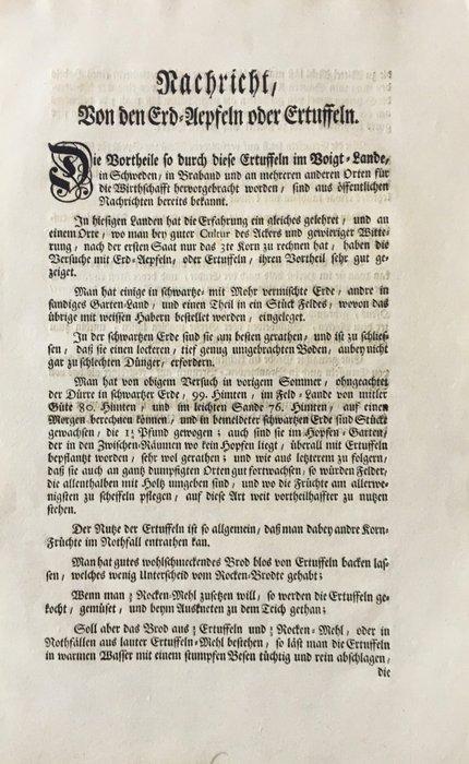 König George II. - Nachricht von den Erd-Aepfeln oder, Antiek en Kunst, Antiek | Boeken en Bijbels