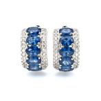 Zonder Minimumprijs - Oorbellen Verguld Saffier - Topaas -, Sieraden, Tassen en Uiterlijk, Oorbellen, Nieuw