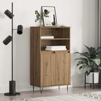 vidaXL Highboard Bruin 60 x 36 x 110 cm Bewerkt hout, Minder dan 50 cm, Verzenden, 100 tot 150 cm, Nieuw