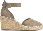 PS Poelman - maat 38- Espadrilles met Sleehak - Enid - Khaki, Kleding | Dames, Schoenen, Verzenden, Nieuw