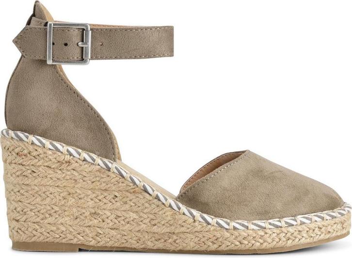 PS Poelman - maat 38- Espadrilles met Sleehak - Enid - Khaki, Kleding | Dames, Schoenen, Verzenden