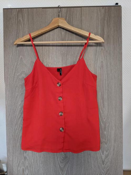 Stylish Red Buttoned Top by VERO MODA, Kleding | Dames, Tops, Nieuw, Verzenden