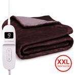 Seranova Elektrische Deken - 180x160cm - Warmtedeken - Bruin, Huis en Inrichting, Woonaccessoires | Plaids en Woondekens, Verzenden