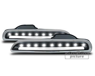 Dagrijverlichting Porsche Boxster 987 zwart 04 - 09, Auto-onderdelen, Overige Auto-onderdelen, Ophalen of Verzenden