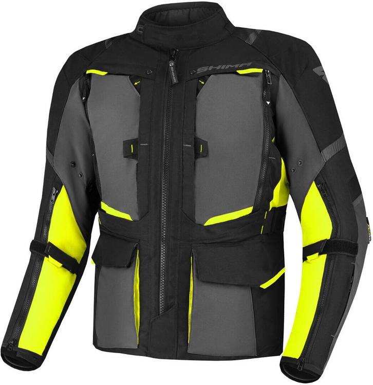 SHIMA Hero 2.0 Waterproof Zwart Geel Textiele Motorjas, Motoren, Kleding | Motorkleding, Heren, Nieuw met kaartje, Jas | textiel
