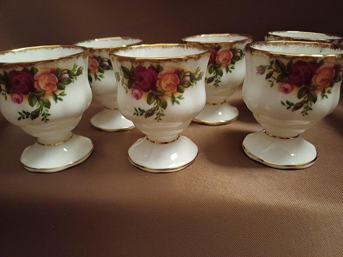 Royal Albert - Eierdopje (6) - Old Country Roses - Been,, Antiek en Kunst, Antiek | Meubels | Tafels