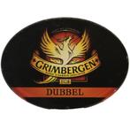 Occasion - Ovale taplens Grimbergen dubbel plat, Ophalen of Verzenden