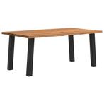 vidaXL Eettafel rechthoekig 180x100x74 cm massief eikenhout, Huis en Inrichting, Verzenden, Nieuw