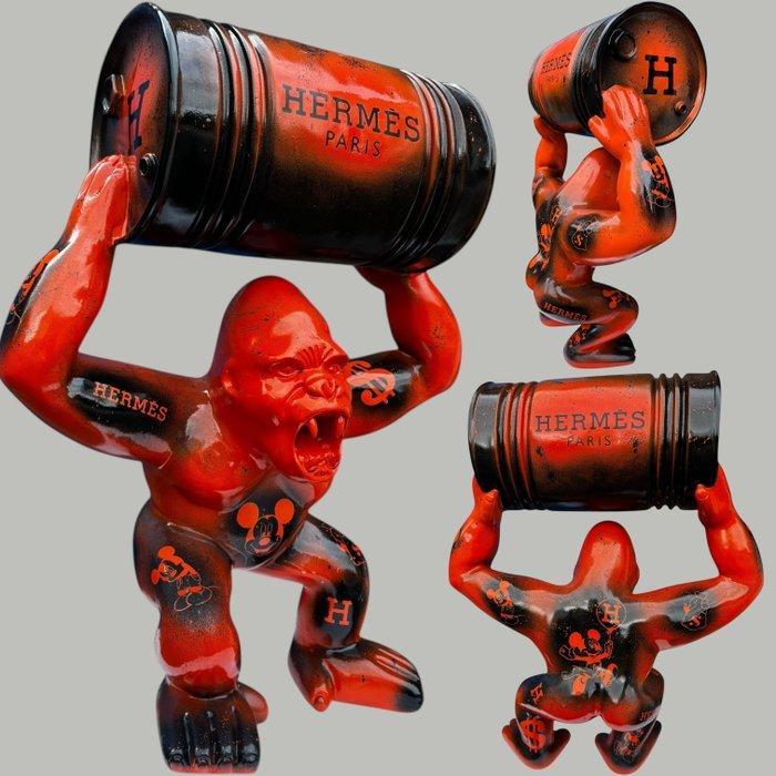 AmsterdamArts - XXL Mickey Mouse X Hermés inspired Gorilla, Antiek en Kunst, Kunst | Designobjecten