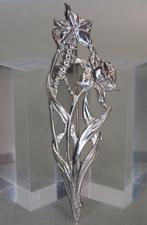 Zilveren Narcis broche 1946/49, G. la Court & Offenberg,, Antiek en Kunst